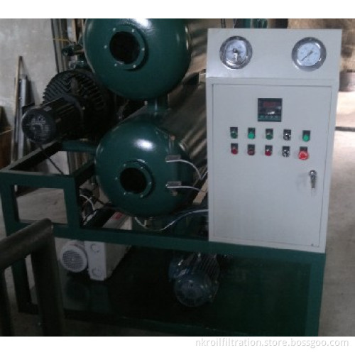 Double-stage vacuum transformer oil purifier
